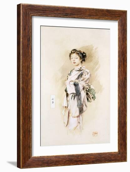 A Geisha, or Tamako, 1893-Robert Frederick Blum-Framed Giclee Print