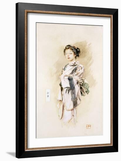 A Geisha, or Tamako, 1893-Robert Frederick Blum-Framed Giclee Print