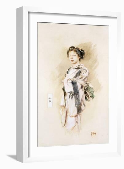 A Geisha, or Tamako, 1893-Robert Frederick Blum-Framed Giclee Print