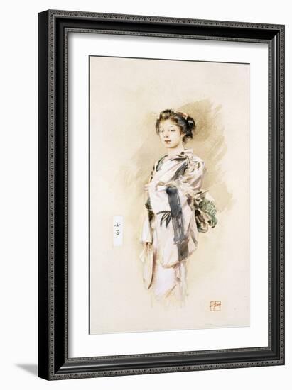 A Geisha, or Tamako, 1893-Robert Frederick Blum-Framed Giclee Print