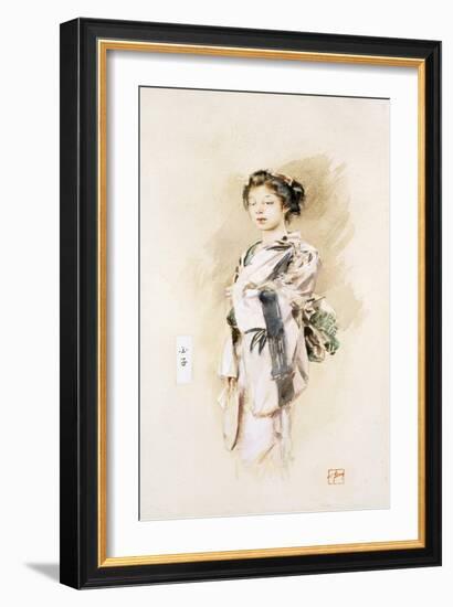 A Geisha, or Tamako, 1893-Robert Frederick Blum-Framed Giclee Print
