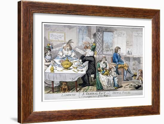 A General Fast in Consequence of the War!!, 1794-Isaac Cruikshank-Framed Giclee Print