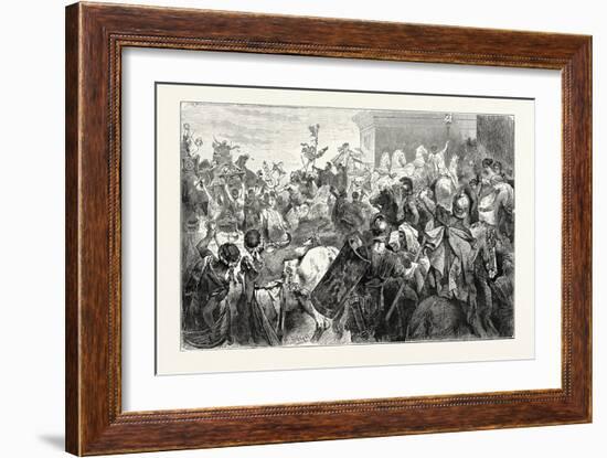 A General Returning in Triumph after Victory-null-Framed Giclee Print