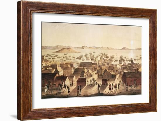 A General View of San Francisco, C.1850-52-Francis Samuel Marryat-Framed Giclee Print