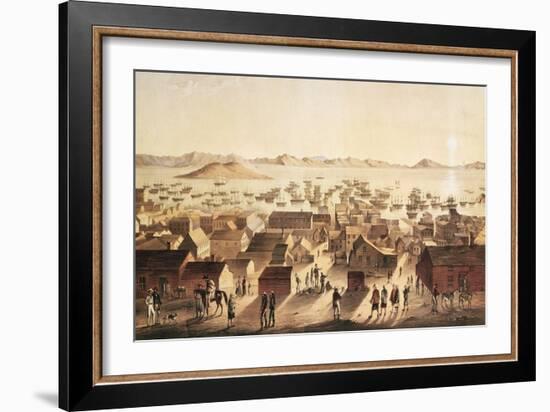 A General View of San Francisco, C.1850-52-Francis Samuel Marryat-Framed Giclee Print
