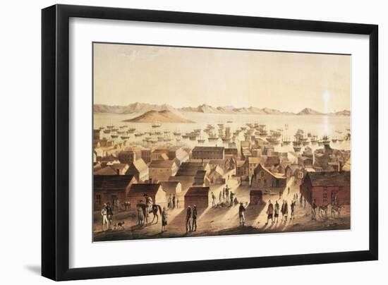 A General View of San Francisco, C.1850-52-Francis Samuel Marryat-Framed Giclee Print