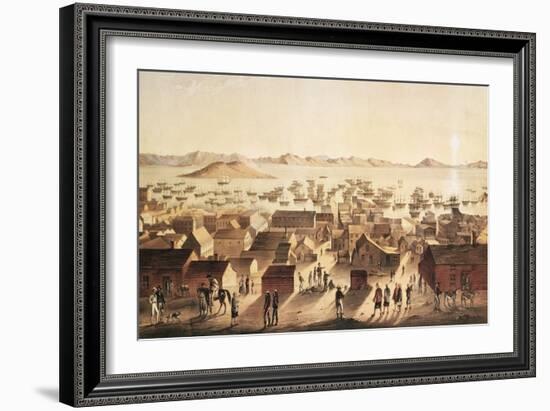 A General View of San Francisco, C.1850-52-Francis Samuel Marryat-Framed Giclee Print