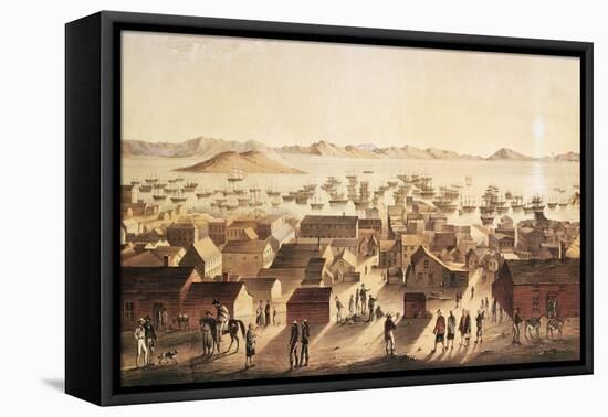 A General View of San Francisco, C.1850-52-Francis Samuel Marryat-Framed Premier Image Canvas