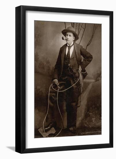 A Gentleman Cowboy-Durango, CO-Framed Art Print