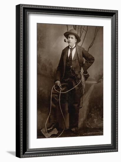 A Gentleman Cowboy-Durango, CO-Framed Art Print