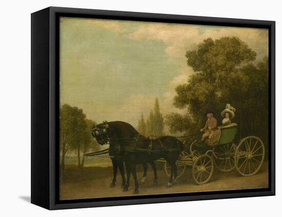 A Gentleman Driving a Lady in a Phaeton, 1787-George Stubbs-Framed Premier Image Canvas