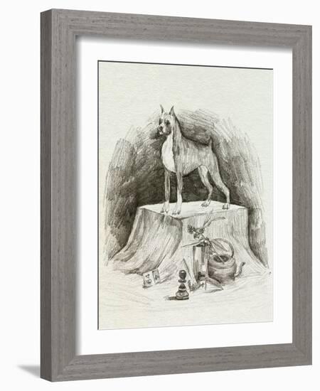 A Gentleman IV-Melissa Wang-Framed Art Print