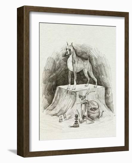 A Gentleman IV-Melissa Wang-Framed Art Print