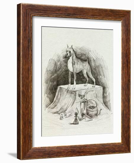 A Gentleman IV-Melissa Wang-Framed Art Print