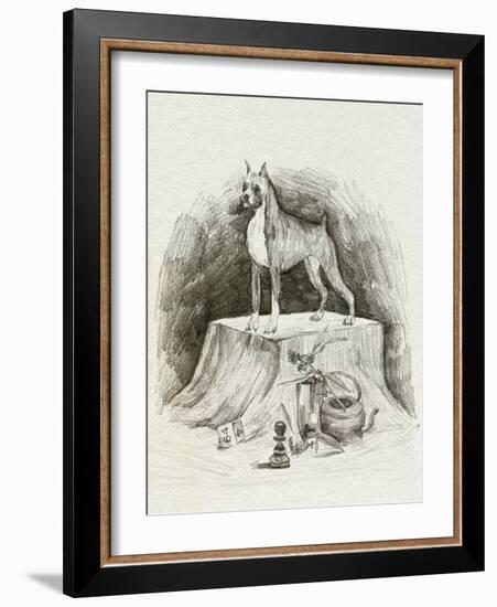 A Gentleman IV-Melissa Wang-Framed Art Print