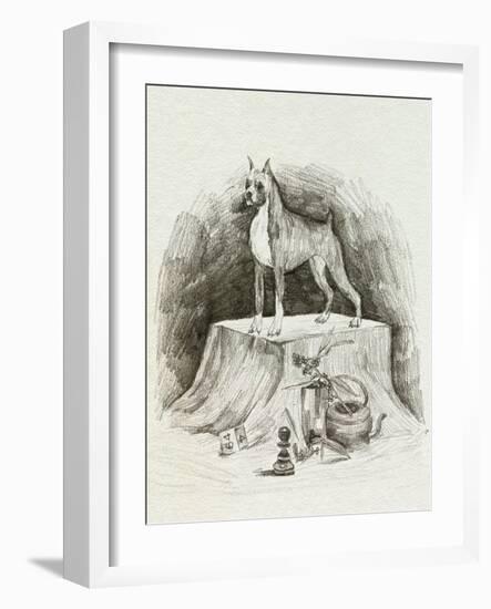 A Gentleman IV-Melissa Wang-Framed Art Print