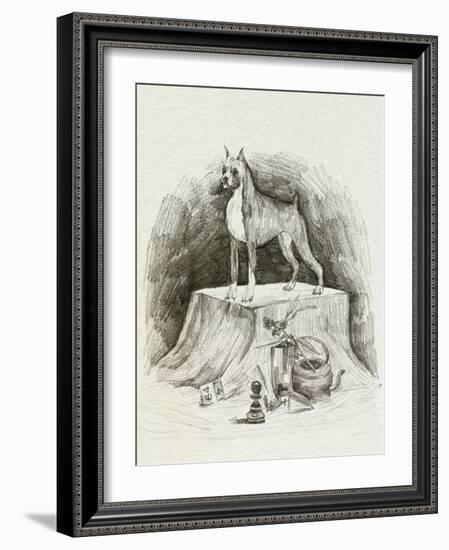 A Gentleman IV-Melissa Wang-Framed Art Print