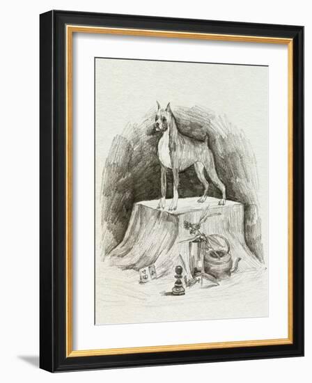 A Gentleman IV-Melissa Wang-Framed Art Print