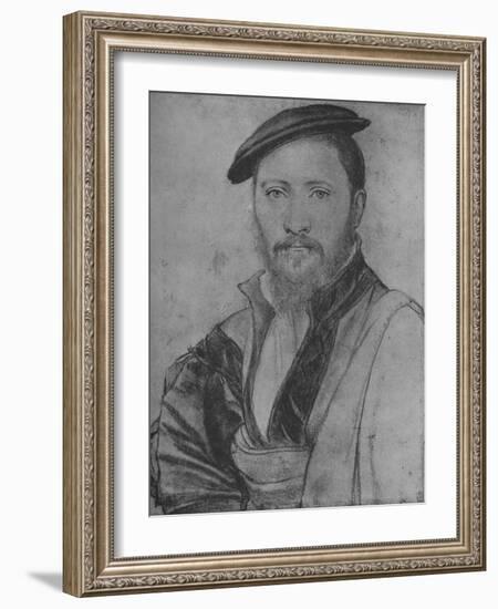 'A Gentleman: Unknown', 1535 (1945)-Hans Holbein the Younger-Framed Giclee Print