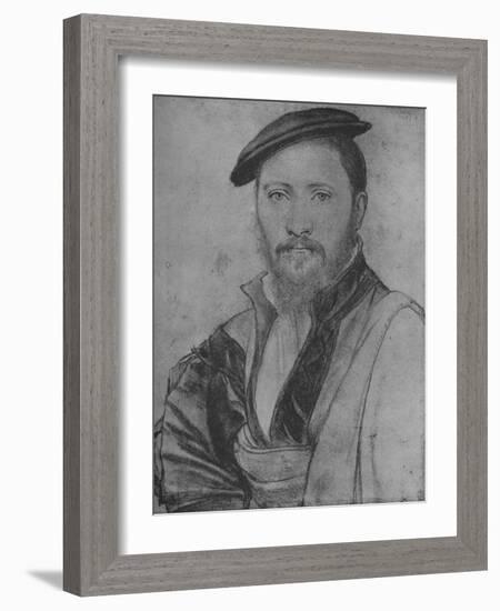 'A Gentleman: Unknown', 1535 (1945)-Hans Holbein the Younger-Framed Giclee Print