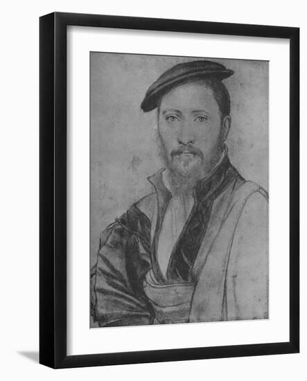 'A Gentleman: Unknown', 1535 (1945)-Hans Holbein the Younger-Framed Giclee Print