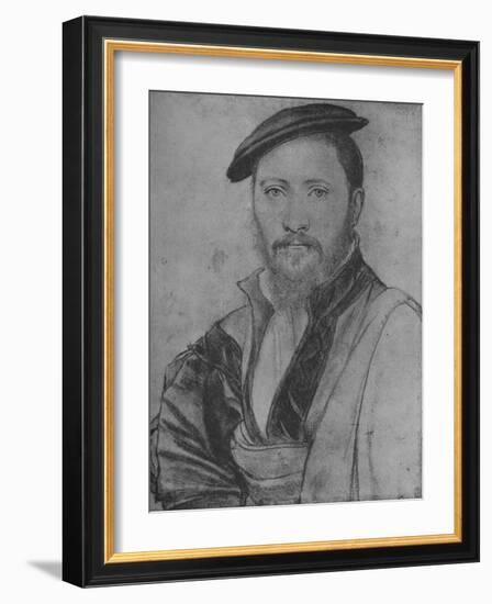 'A Gentleman: Unknown', 1535 (1945)-Hans Holbein the Younger-Framed Giclee Print