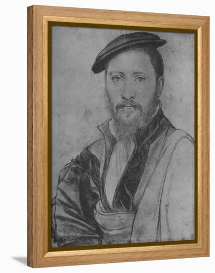 'A Gentleman: Unknown', 1535 (1945)-Hans Holbein the Younger-Framed Premier Image Canvas