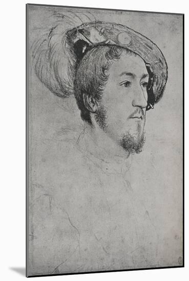 'A Gentleman: Unknown', c1532-1543 (1945)-Hans Holbein the Younger-Mounted Giclee Print