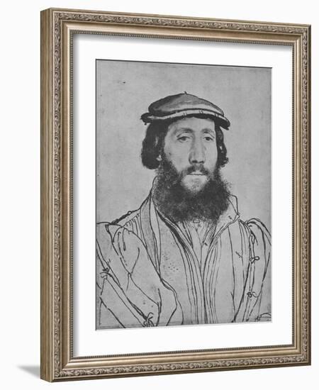 'A Gentleman: Unknown', c1535 (1945)-Hans Holbein the Younger-Framed Giclee Print