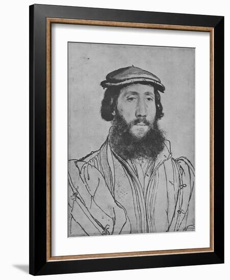 'A Gentleman: Unknown', c1535 (1945)-Hans Holbein the Younger-Framed Giclee Print