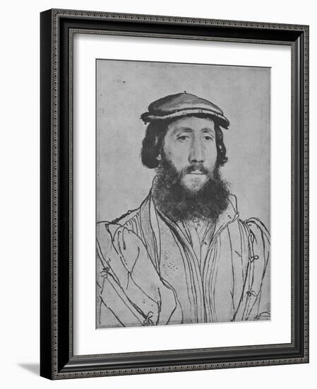 'A Gentleman: Unknown', c1535 (1945)-Hans Holbein the Younger-Framed Giclee Print