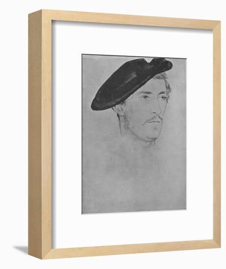 'A Gentleman: Unknown (Not by Holbein)', c16th century, (1945)-Unknown-Framed Giclee Print