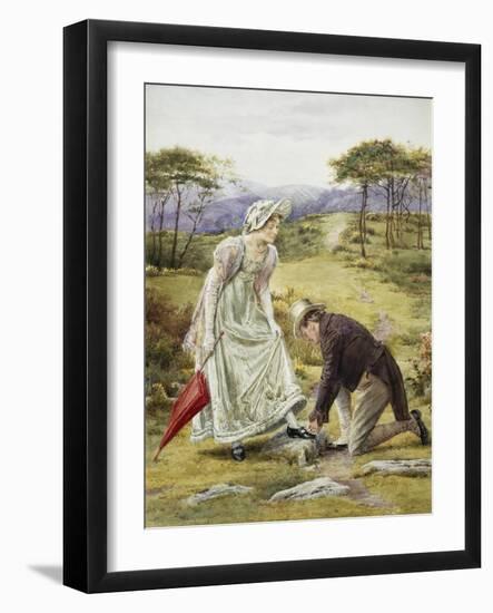 A Gentlemanly Act-George Goodwin Kilburne-Framed Giclee Print