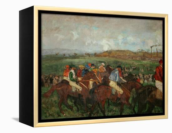 A Gentlemen's Race, Before the Start, 1862 and 1882-Edgar Degas-Framed Premier Image Canvas