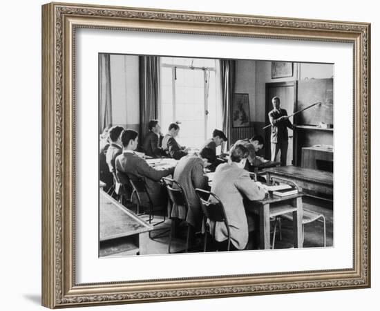 A Geography Lesson at Marlborough School-Henry Grant-Framed Photographic Print