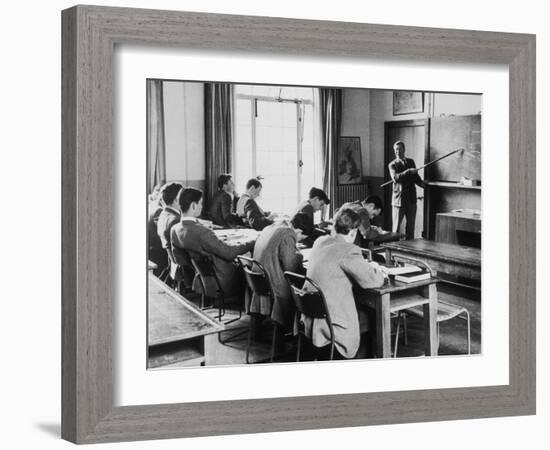 A Geography Lesson at Marlborough School-Henry Grant-Framed Photographic Print