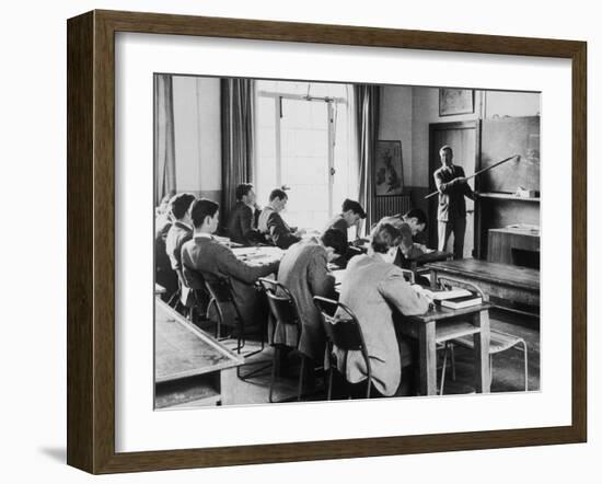 A Geography Lesson at Marlborough School-Henry Grant-Framed Photographic Print