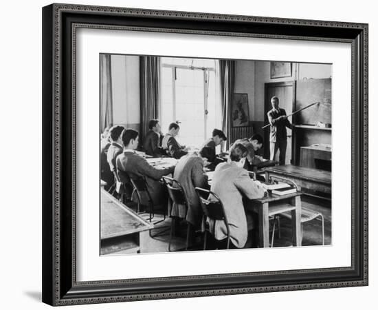 A Geography Lesson at Marlborough School-Henry Grant-Framed Photographic Print