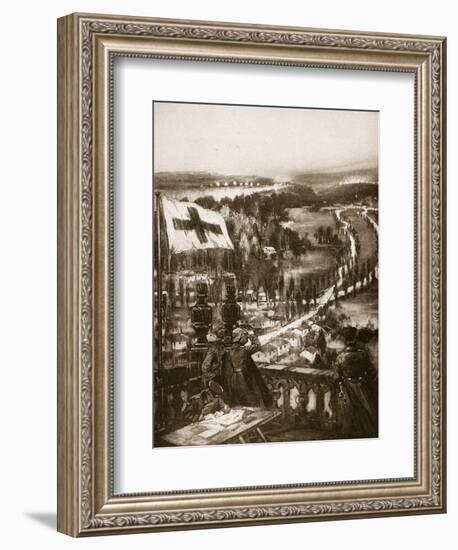 A German Coign of Vantage under the Red Cross-null-Framed Giclee Print