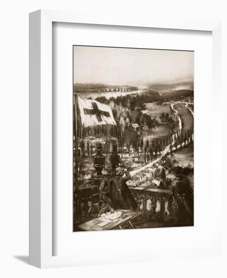 A German Coign of Vantage under the Red Cross-null-Framed Giclee Print