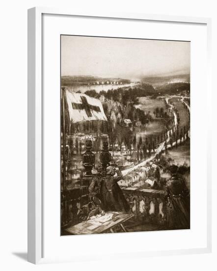 A German Coign of Vantage under the Red Cross-null-Framed Giclee Print