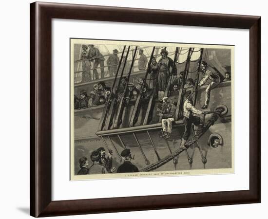 A German Emigrant Ship in Southampton Dock-Joseph Nash-Framed Giclee Print