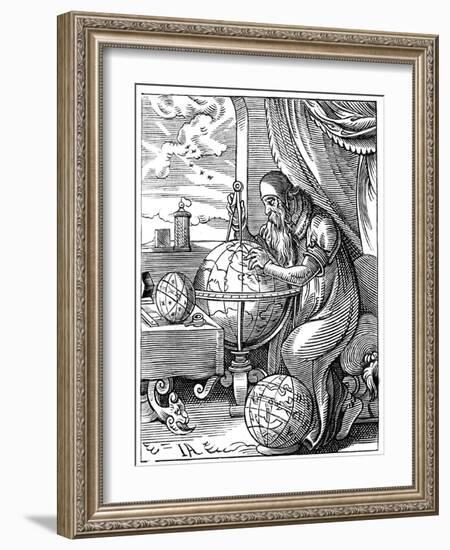 A German Man of Letters, 16th Century-Jost Amman-Framed Giclee Print