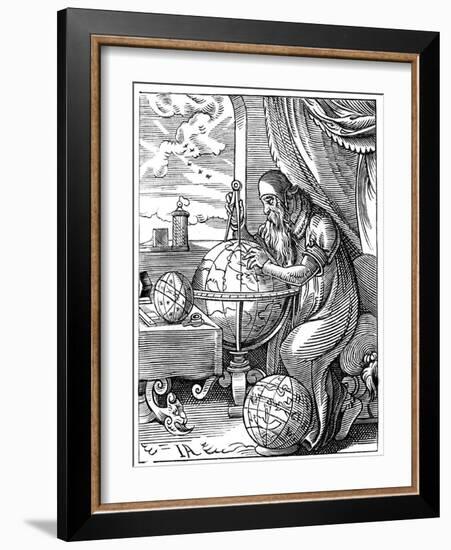 A German Man of Letters, 16th Century-Jost Amman-Framed Giclee Print