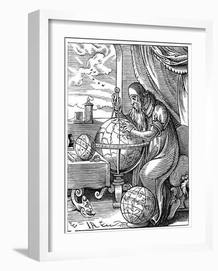 A German Man of Letters, 16th Century-Jost Amman-Framed Giclee Print