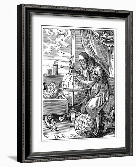 A German Man of Letters, 16th Century-Jost Amman-Framed Giclee Print