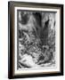 A German Shell Explodes in a British Trench, 1914,-Arthur C Michael-Framed Giclee Print