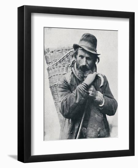 A German street hawker, Ehningen District, Wurttemberg, 1912-E Uhlenhuth-Framed Photographic Print