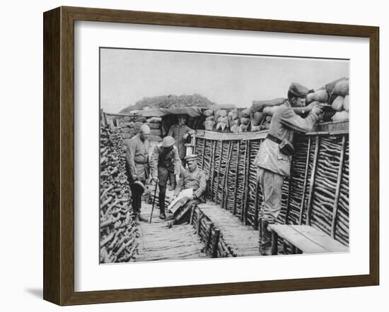 A German Trench, World War I, 1915-null-Framed Giclee Print