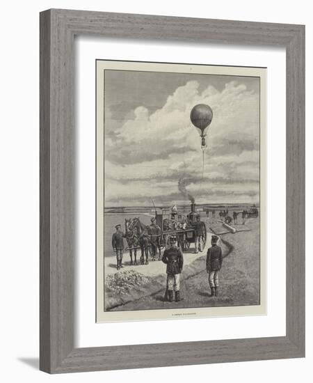 A German War-Balloon-Johann Nepomuk Schonberg-Framed Giclee Print